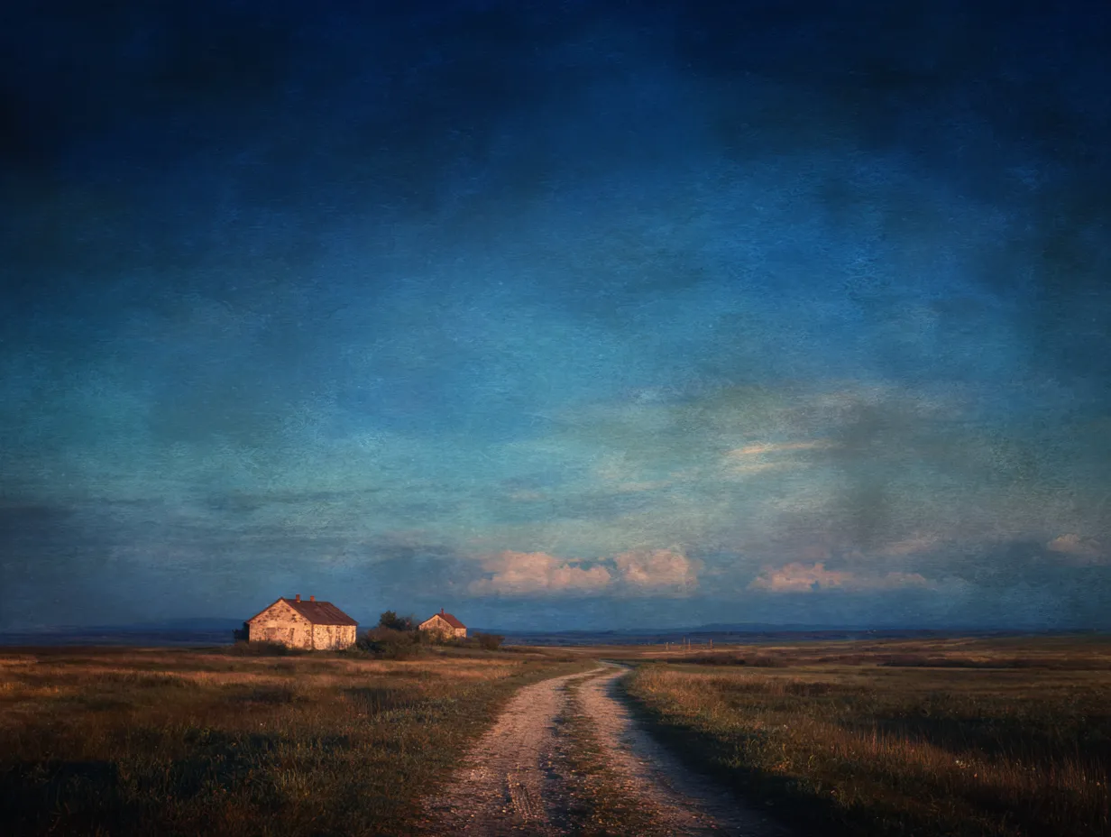 Painted landscape background